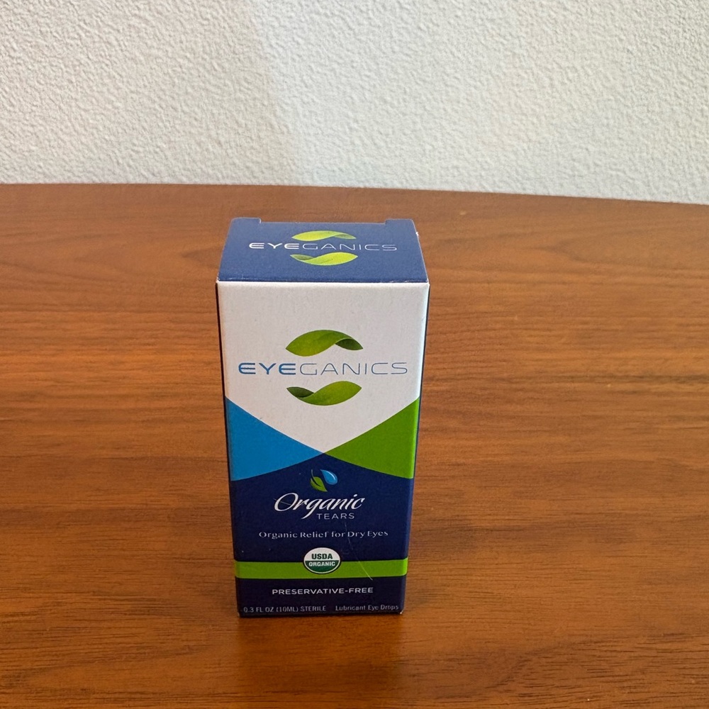 NIB Eyeganics Organic Tears Eye Drops